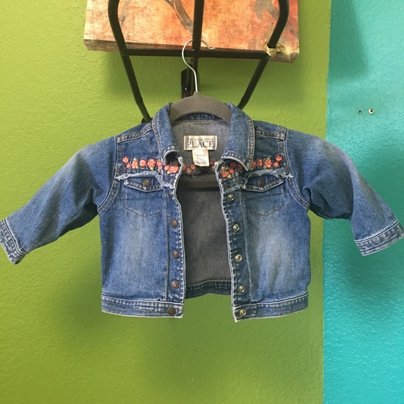 The Children's Place Other - Distressed Rosey Jean Jacket Size 18M